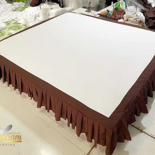 เสกิร์ตผ้าคลุมฐานเตียงและสปา
